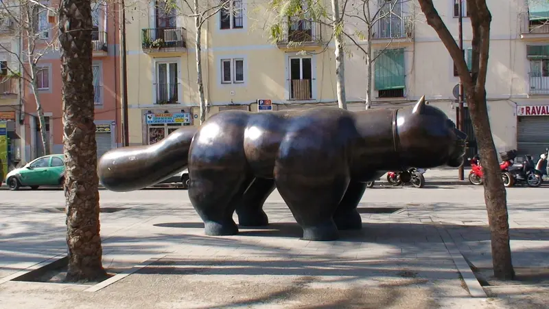 The Raval Cat by Fernando Botero, 1987