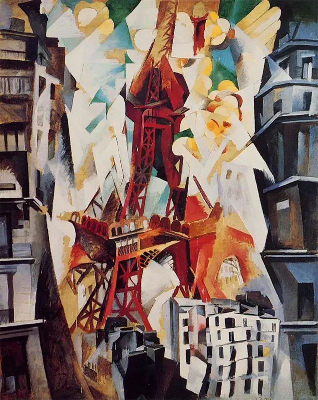 Champs de Mars, the Red Tower by Robert Delaunay, 1911