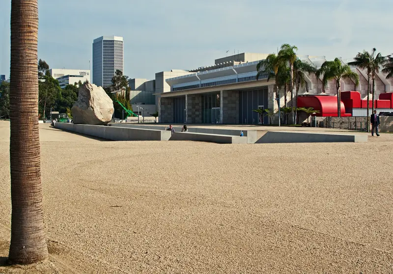 Levitated Mass by Michael Heizer, 2012