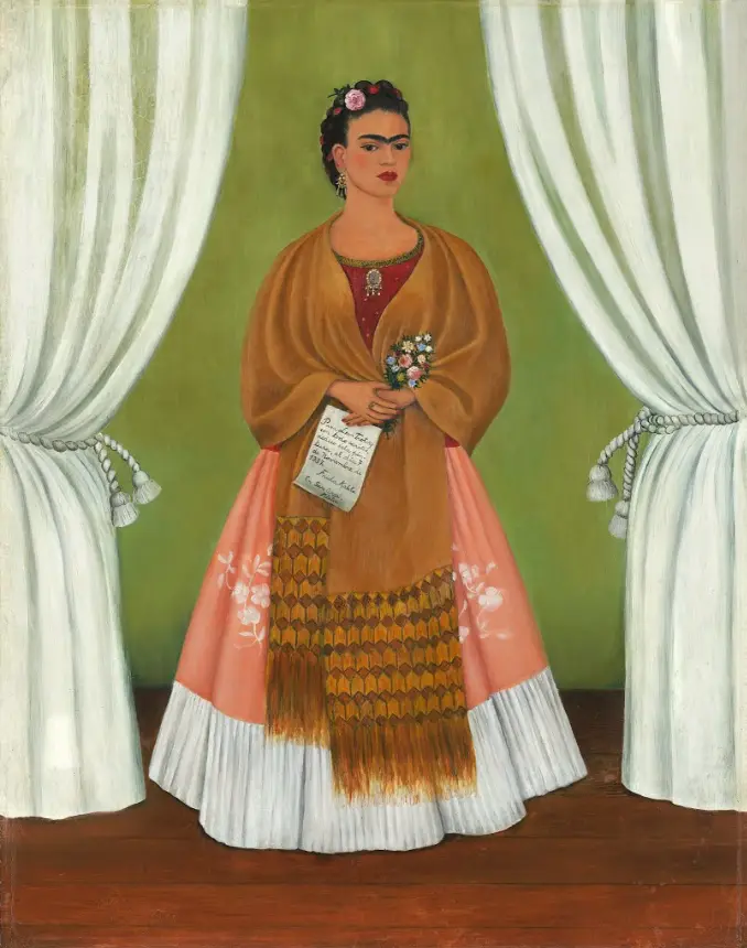 Self-Portrait Dedicated to Leon Trotsky by Frida Kahlo, 1937
