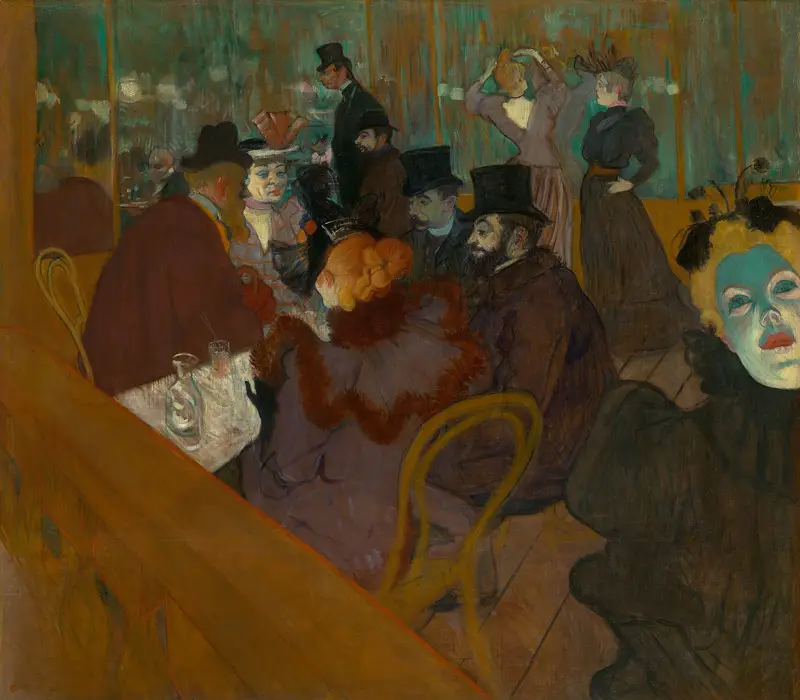 At the Moulin Rouge by Henri de Toulouse-Lautrec, 1892