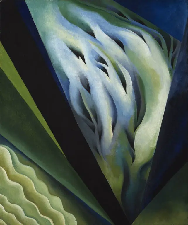 Blue and Green Music by Georgia O'Keeffe, 1919
