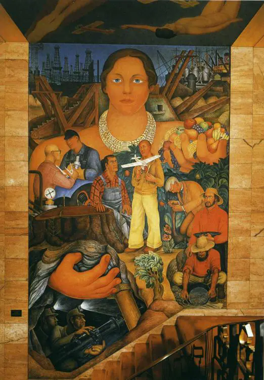 Allegory of California by Diego Rivera, 1931