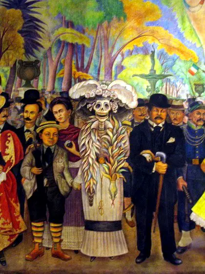 Sueño de una Tarde Dominical en la Alameda Central by Diego Rivera, 1947