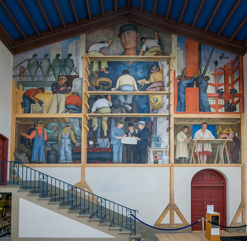 The Making of a Fresco Showing the Building of a City by Diego Rivera, 1931